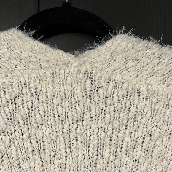 Dreamers Cream Open Cardigan Sweater - Picture 5 of 11